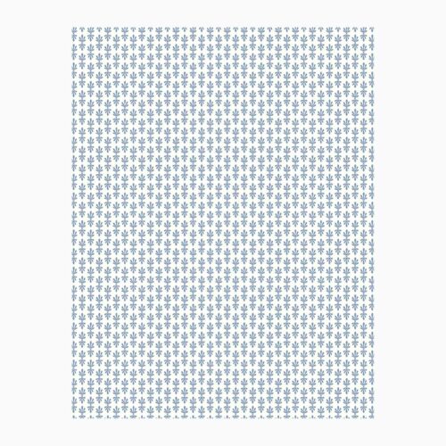 Petal Wallpaper Sample - White & Blue