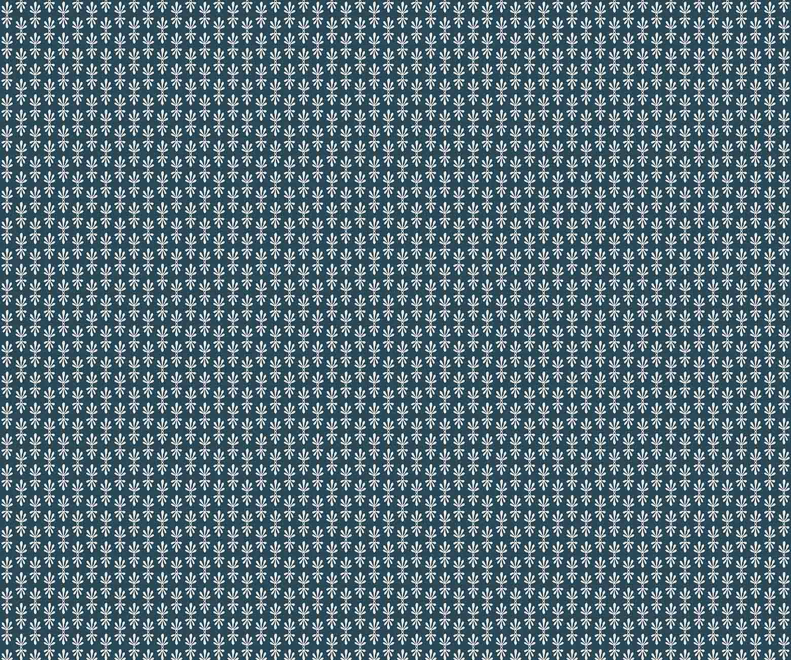 Petal Wallpaper - Teal & White - Image 2