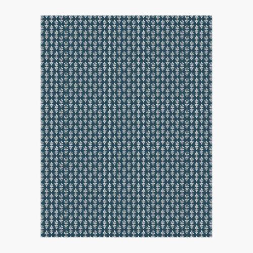 Petal Wallpaper Sample - Teal & White