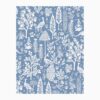 Menagerie Toile Wallpaper Sample - Blue & White