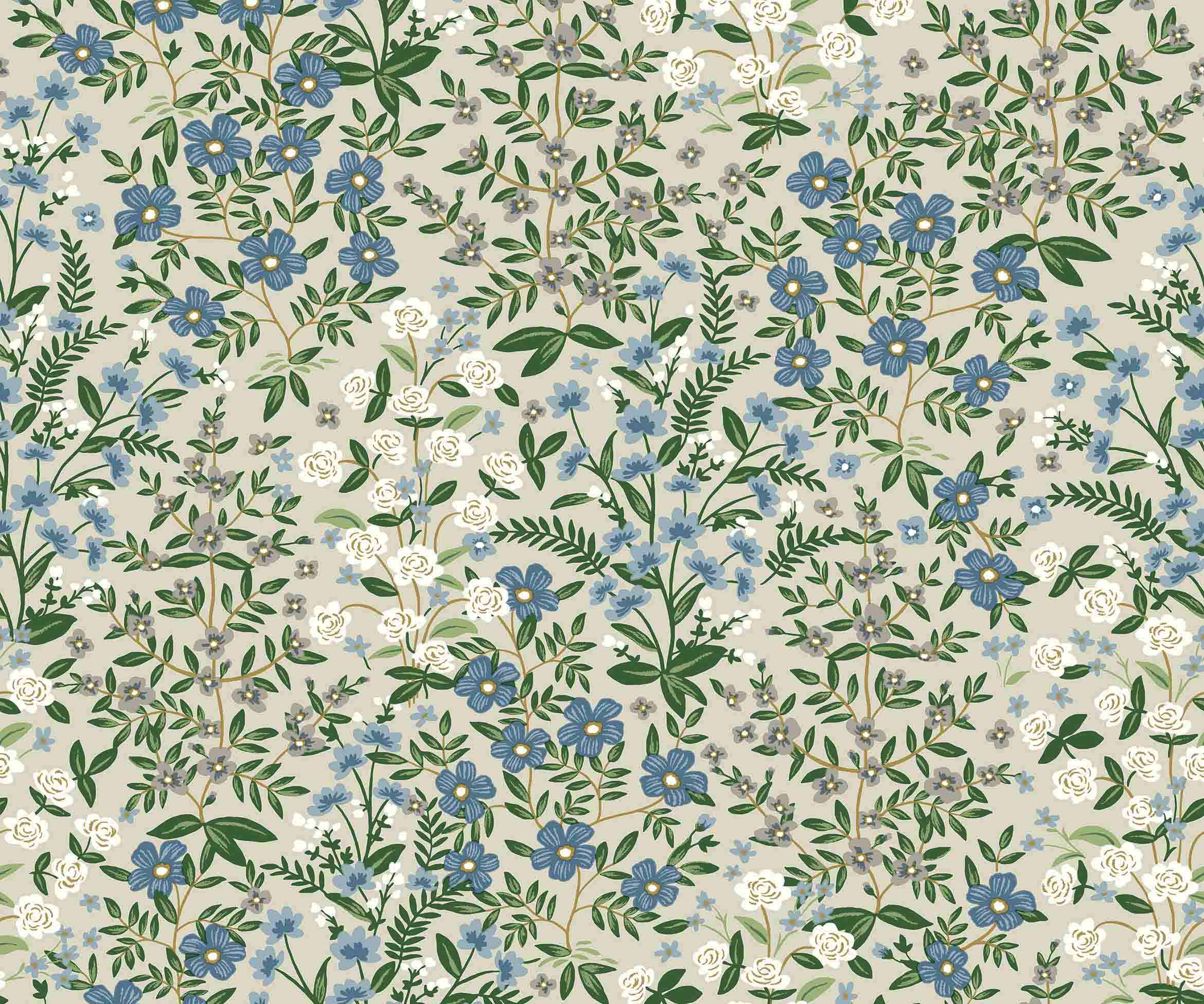 Wildwood Garden Wallpaper - Linen - Image 2