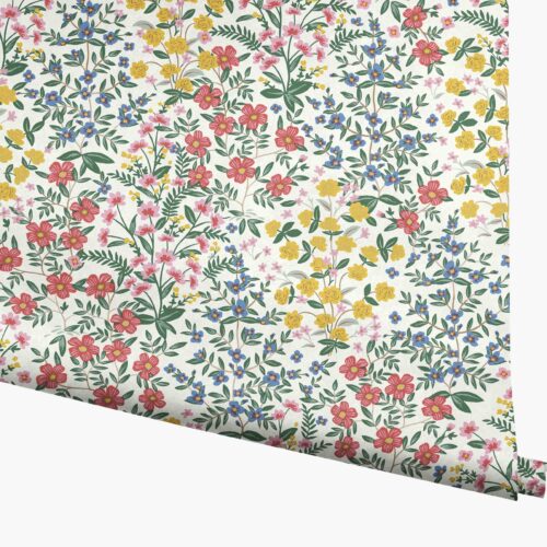 Wildwood Garden Wallpaper - White