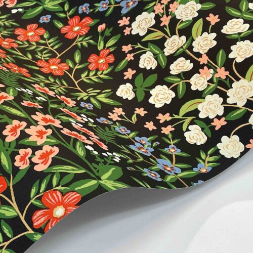 Alternative view of Wildwood Garden Wallpaper Sample - Black