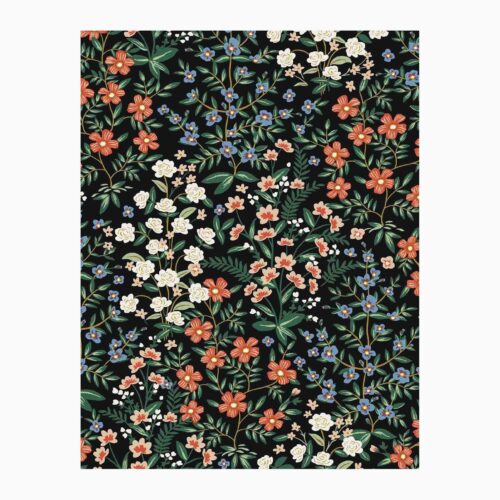 Wildwood Garden Wallpaper Sample - Black