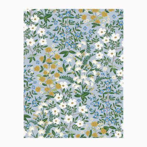 Wildwood Garden Wallpaper Sample - Blue