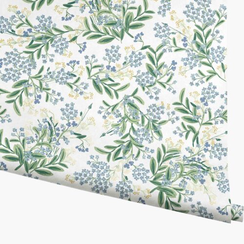 Cornflower Wallpaper - White