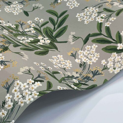 Alternative view of Cornflower Wallpaper Sample - Grey