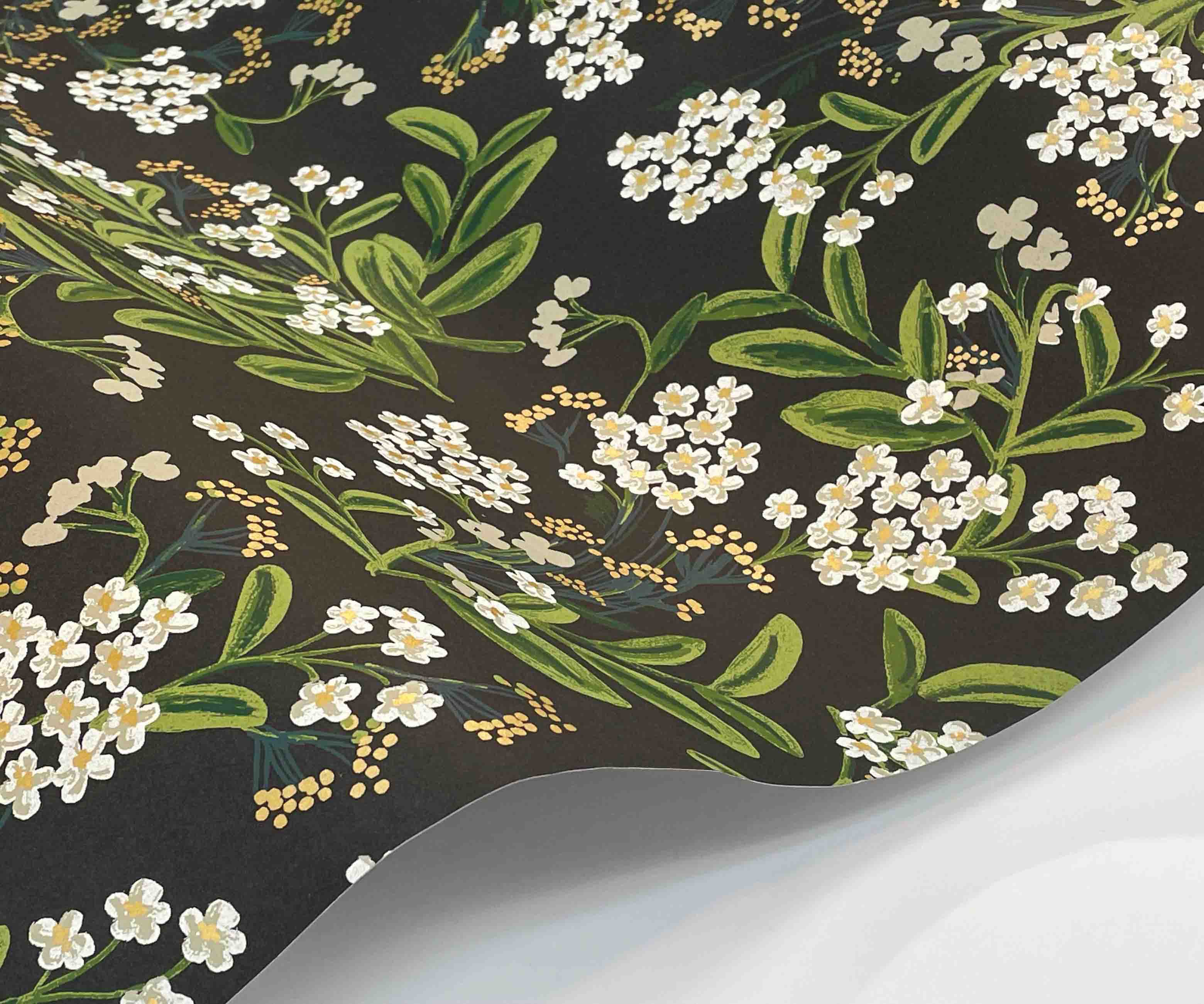 Cornflower Wallpaper - Black - Image 3