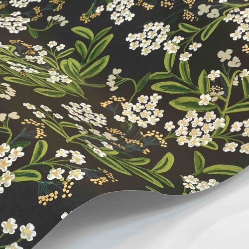 Alternative view of Cornflower Wallpaper Sample - Black