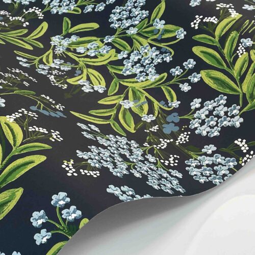 Alternative view of Cornflower Wallpaper Sample - Navy