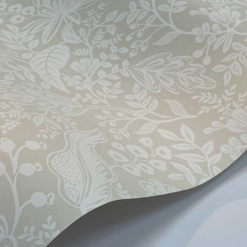 Alternative view of Pomegranate Wallpaper Sample - Beige & White