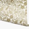 Pomegranate Wallpaper - White & Metallic Gold