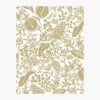 Pomegranate Wallpaper Sample - White & Metallic Gold