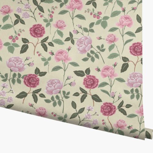 Roses Wallpaper - Linen