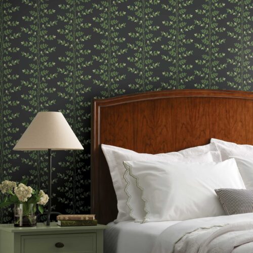 Alternative view of Climbing Vines Wallpaper - Black