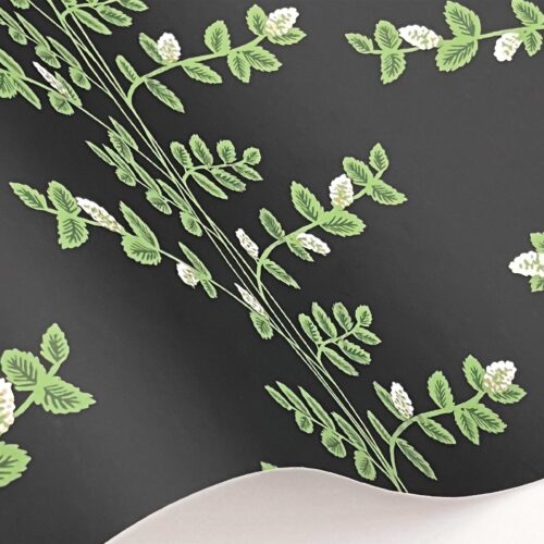 Alternative view of Climbing Vines Wallpaper Sample - Black