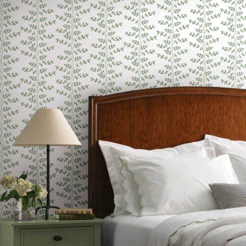 Alternative view of Climbing Vines Wallpaper - White & Metallic Gold