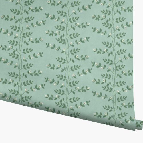 Climbing Vines Wallpaper - Teal
