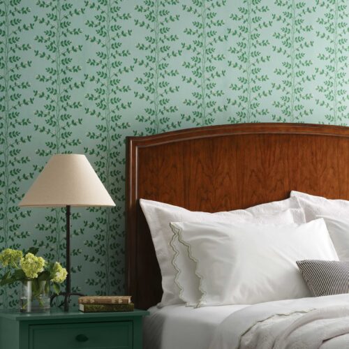 Alternative view of Climbing Vines Wallpaper - Teal
