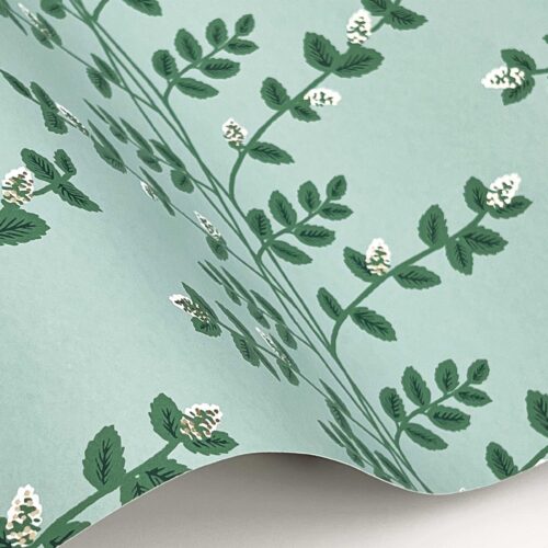 Alternative view of Climbing Vines Wallpaper Sample - Teal