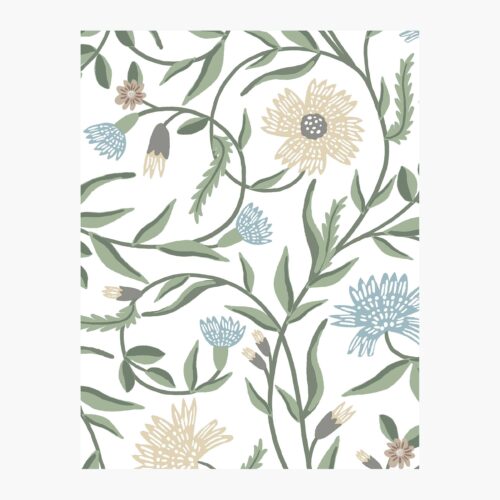 Aster Wallpaper Sample - White