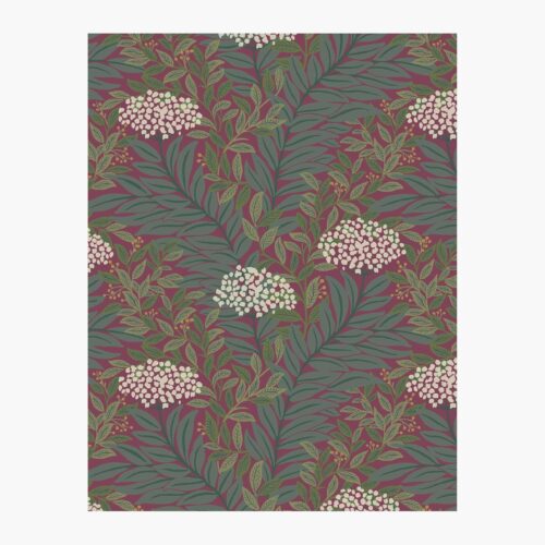 Highgrove Wallpaper Sample - Burgundy