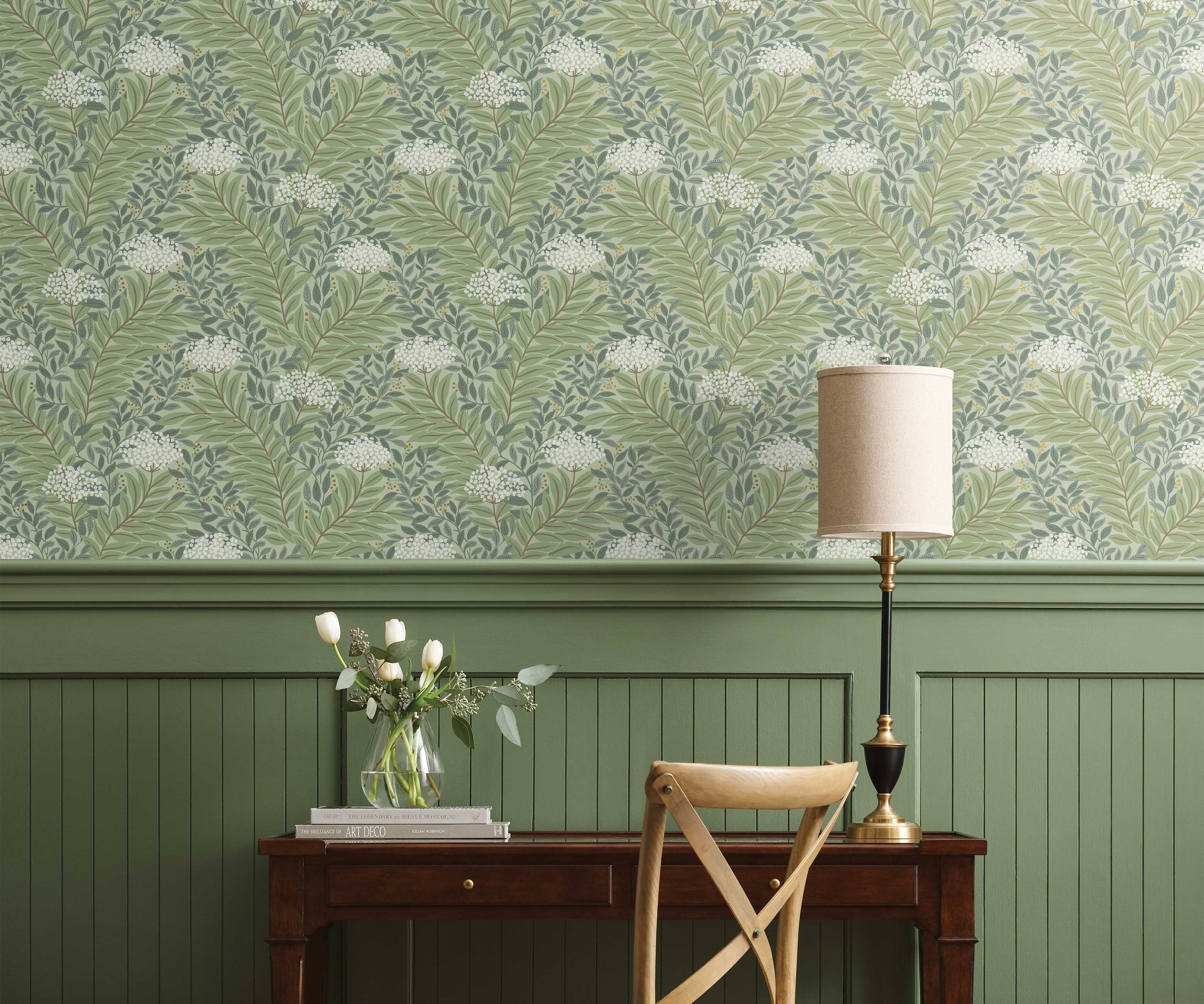 Highgrove Wallpaper Sample - Sage - Image 3