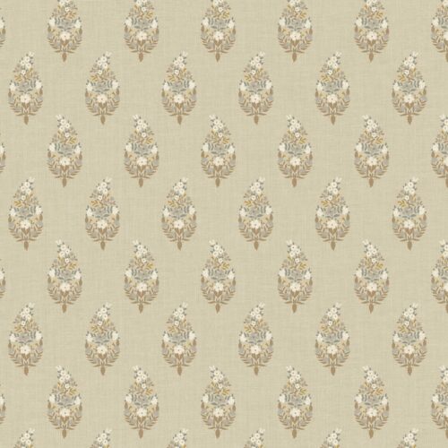 Alternative view of Paisley Wallpaper - Linen