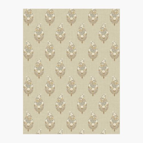 Paisley Wallpaper Sample - Linen