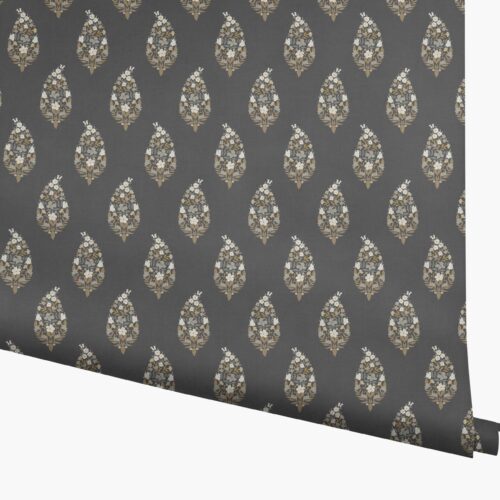 Paisley Wallpaper - Black