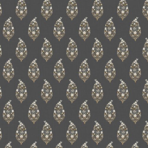 Alternative view of Paisley Wallpaper - Black