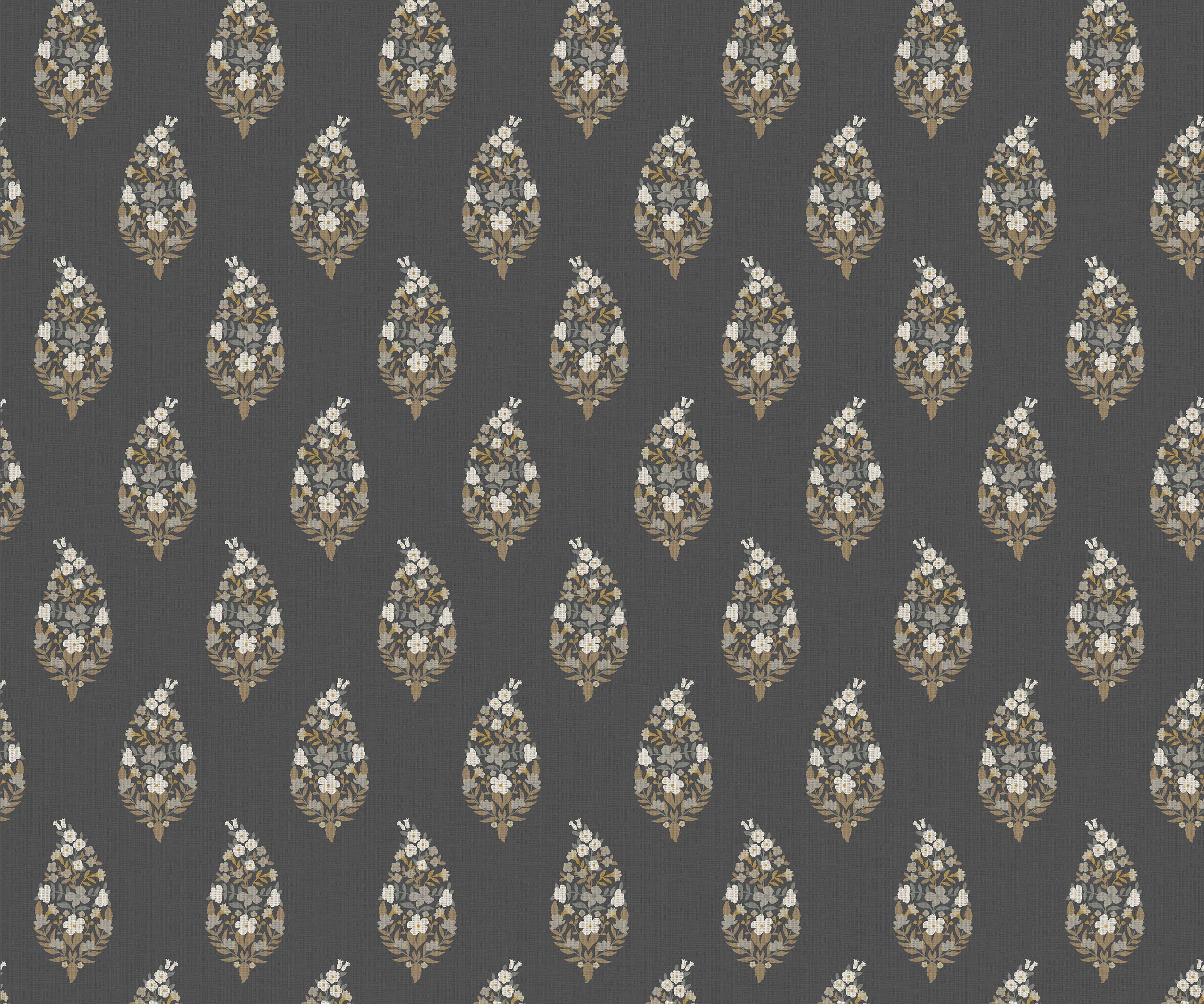 Paisley Wallpaper - Black - Image 2