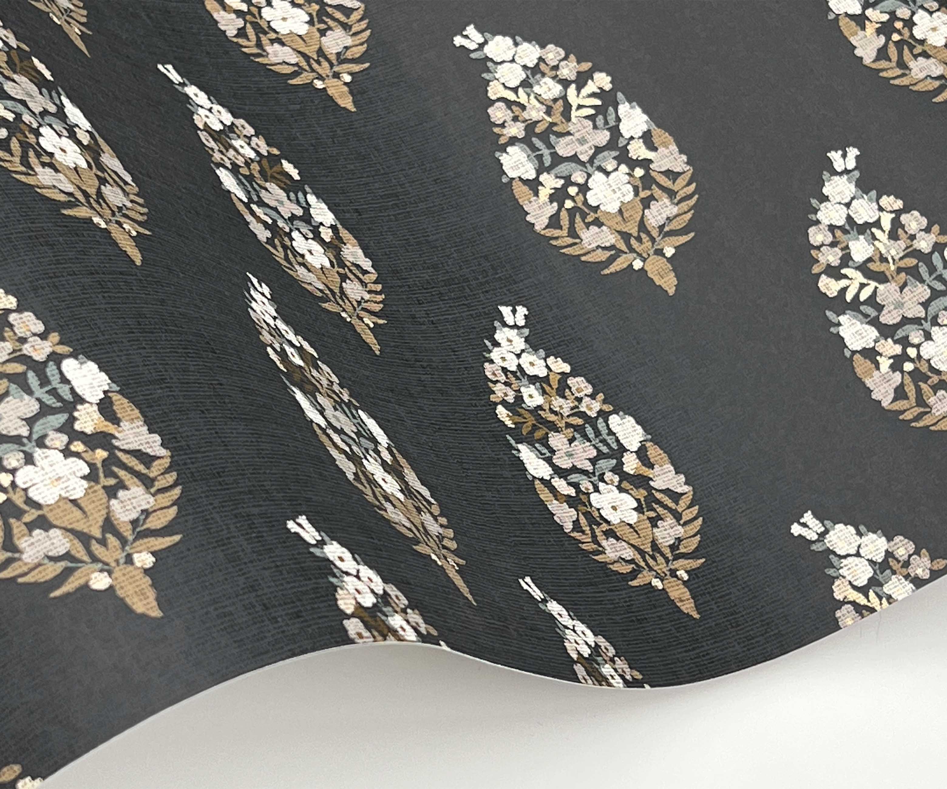Paisley Wallpaper - Black - Image 3