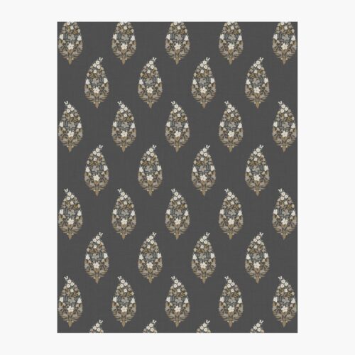 Paisley Wallpaper Sample - Black