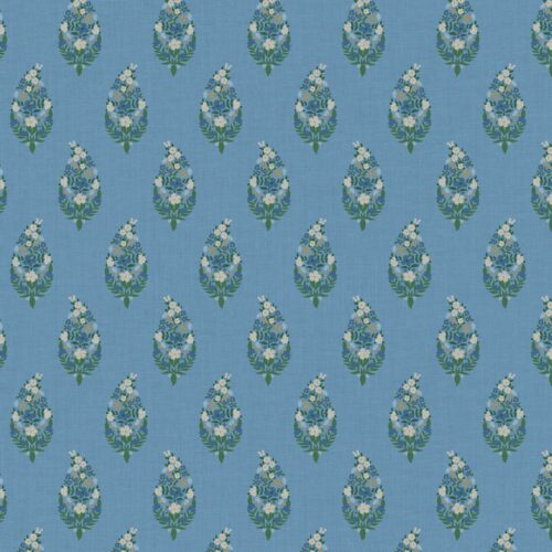 Alternative view of Paisley Wallpaper - Blue