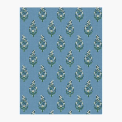 Paisley Wallpaper Sample - Blue