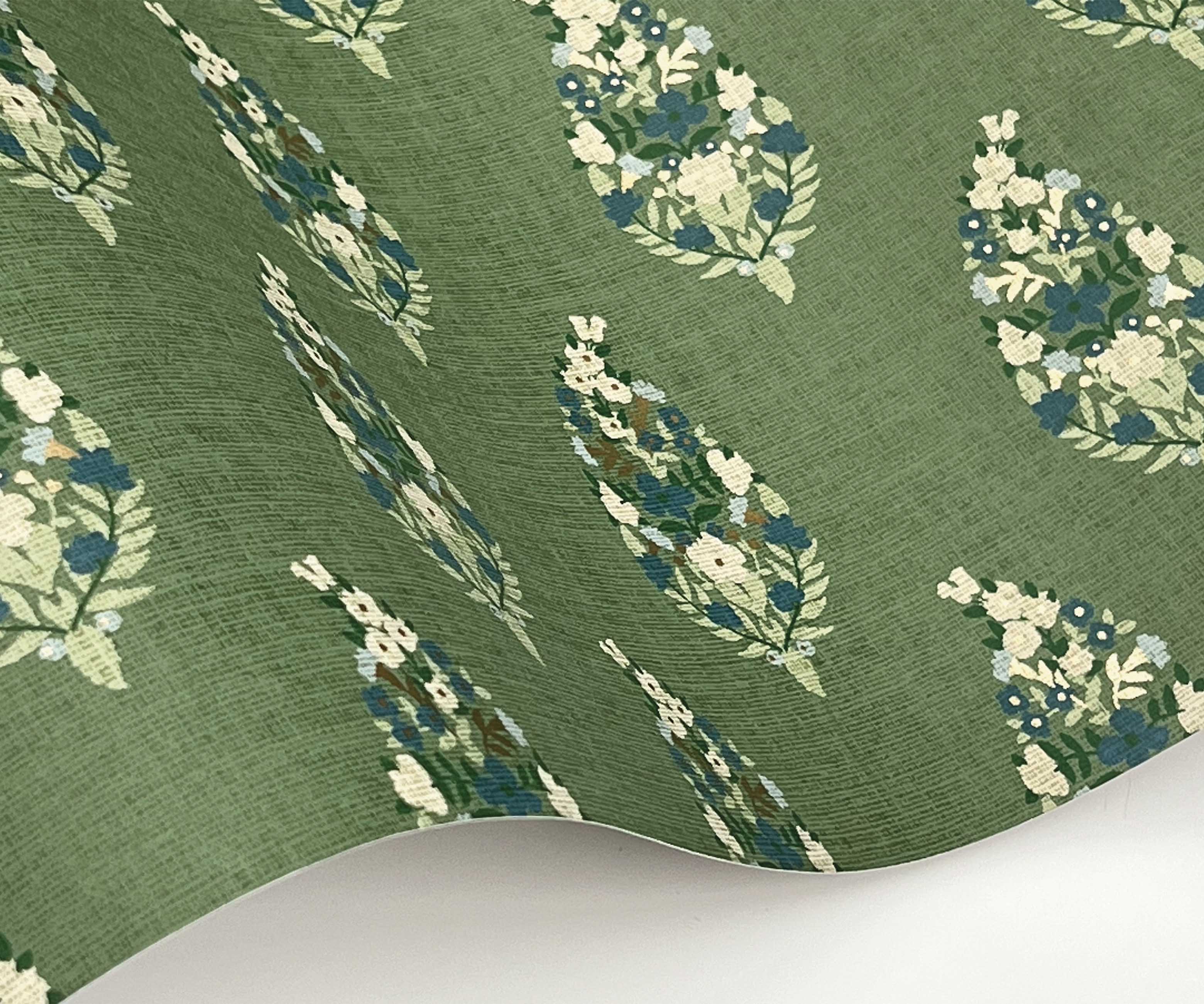 Paisley Wallpaper - Green - Image 3