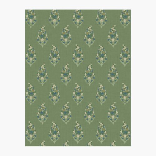 Paisley Wallpaper Sample - Green