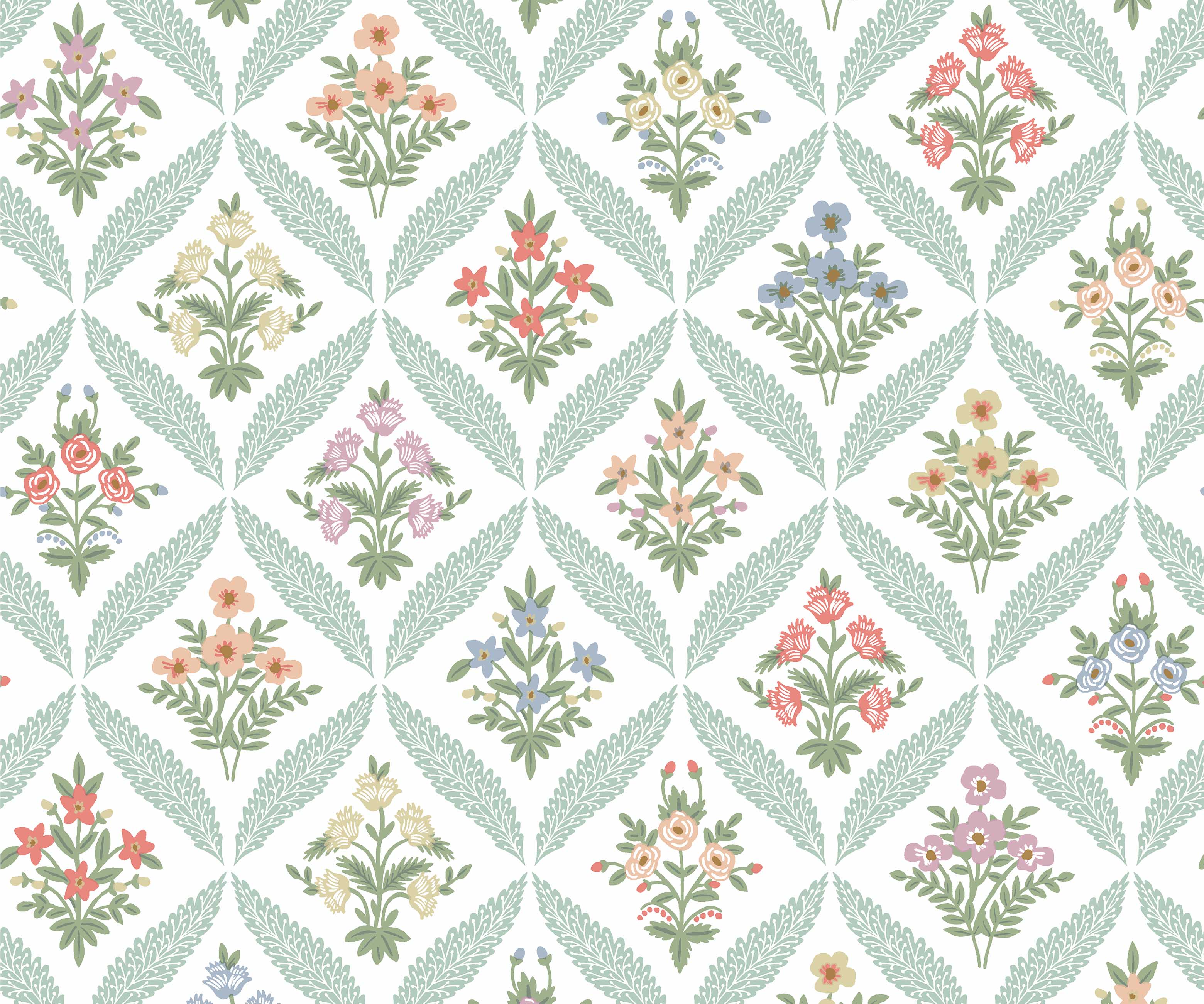 Estee Garden Wallpaper - Pastel Multi - Image 3