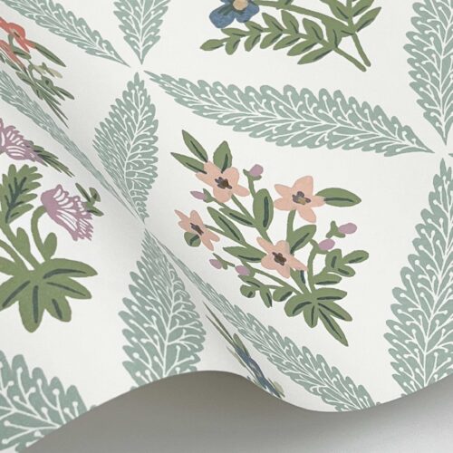 Alternative view of Estee Garden Wallpaper Sample - Pastel Multi