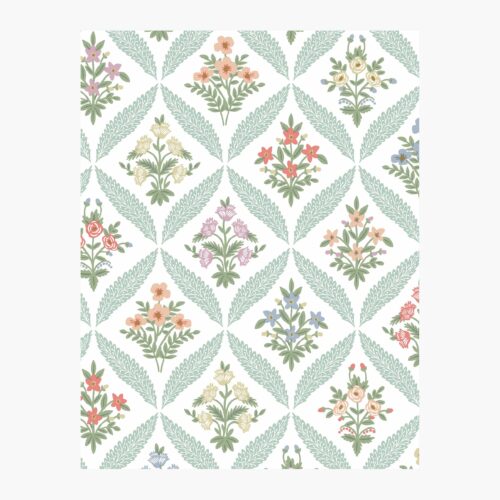 Estee Garden Wallpaper Sample - Pastel Multi