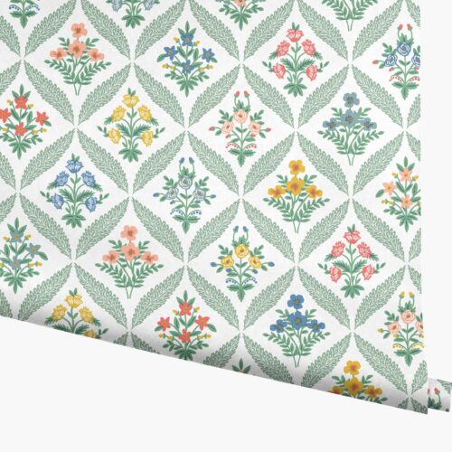 Estee Garden Wallpaper - Sage Multi
