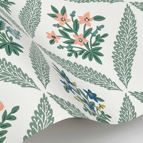Alternative view of Estee Garden Wallpaper Sample - Sage Multi
