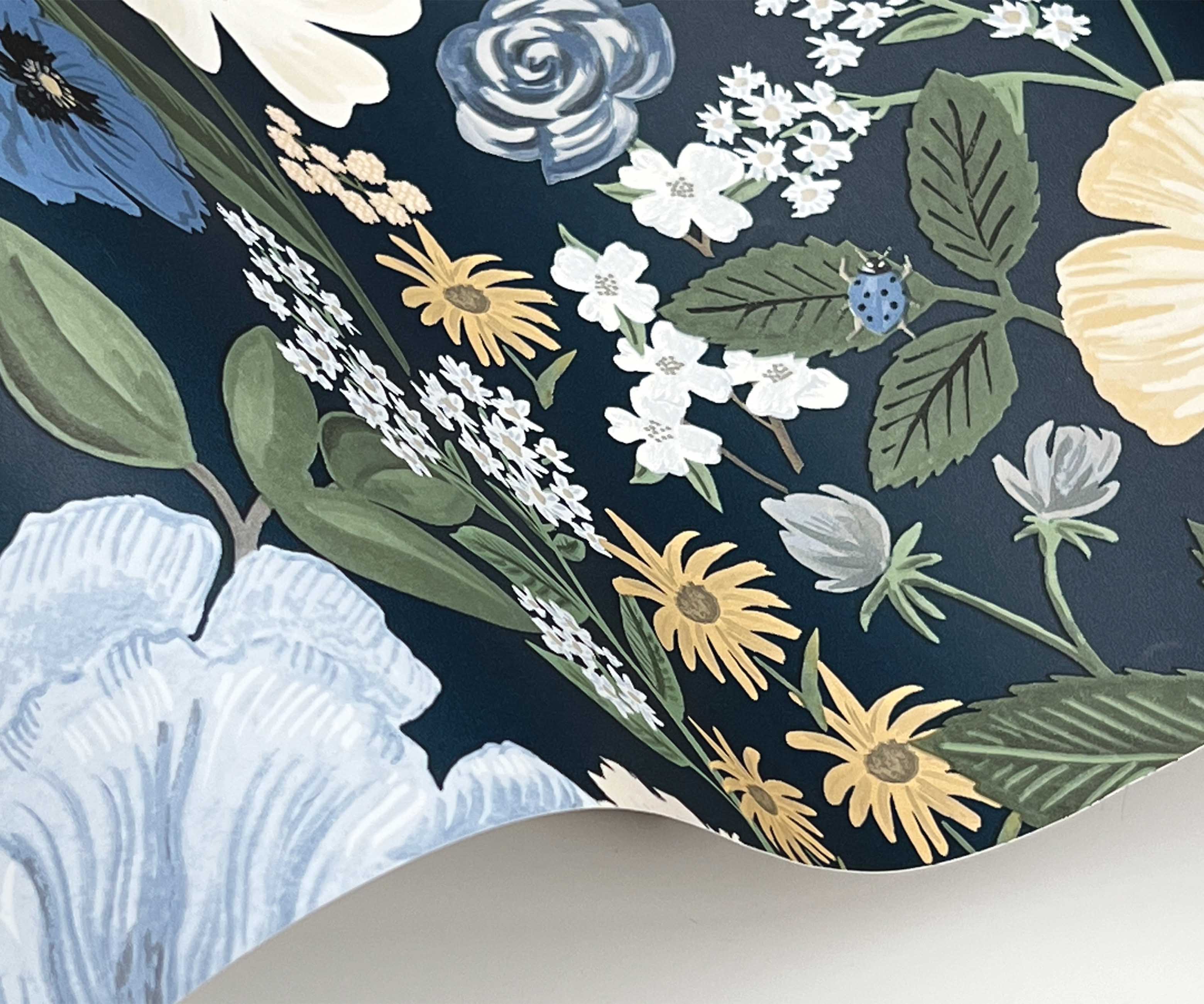 Blossom Wallpaper - Navy - Image 4