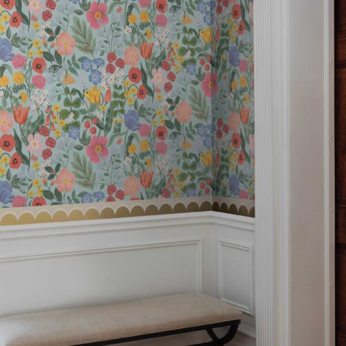 Alternative view of Blossom Wallpaper - Light Blue