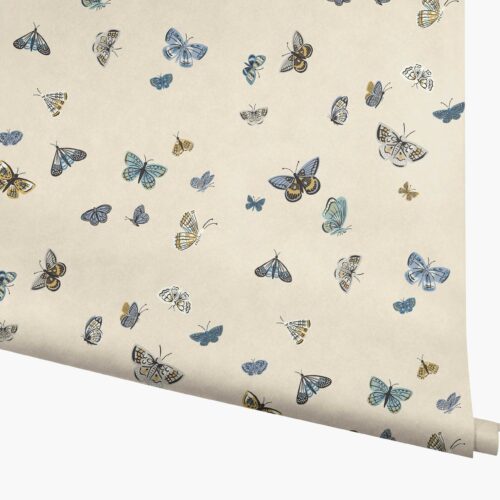 Butterfly House Wallpaper - Linen