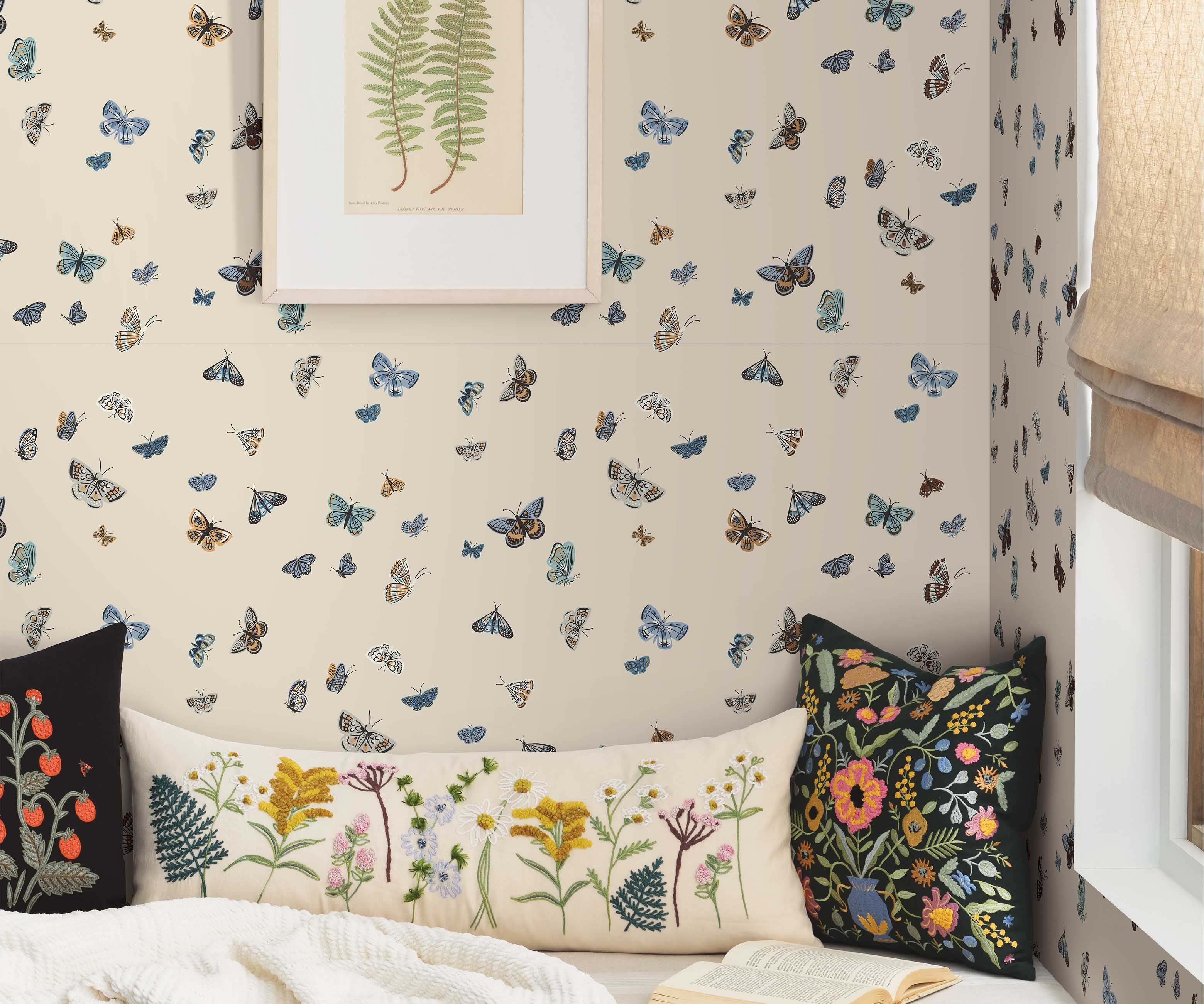 Butterfly House Wallpaper - Linen - Image 2