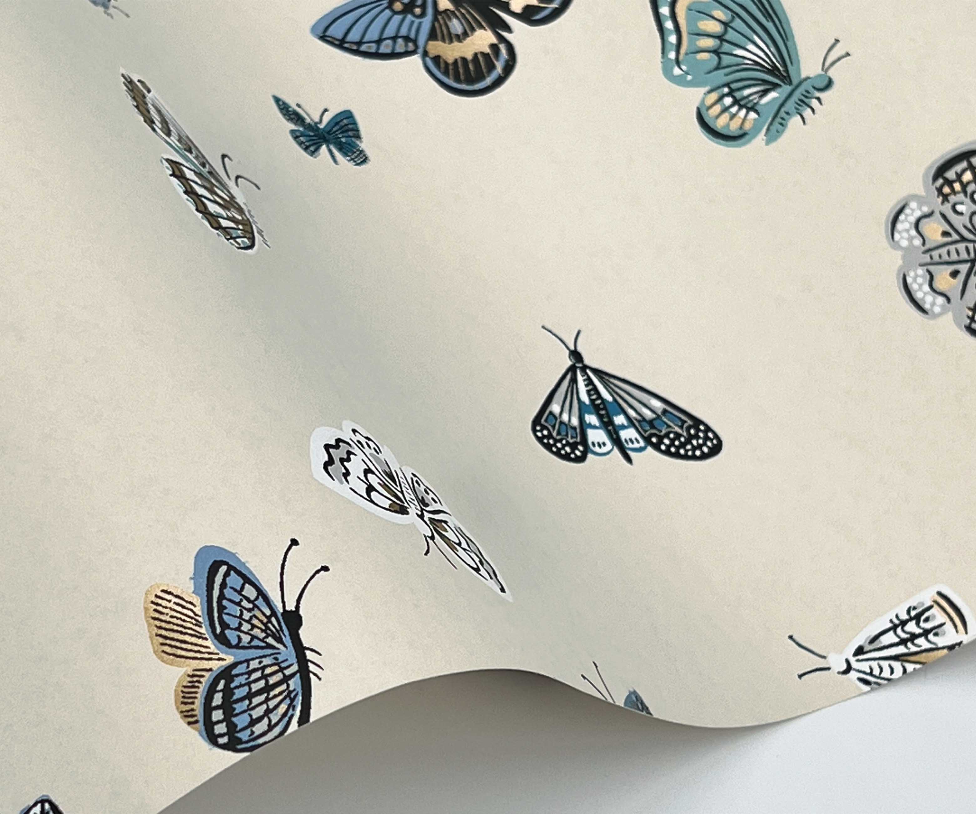 Butterfly House Wallpaper - Linen - Image 4