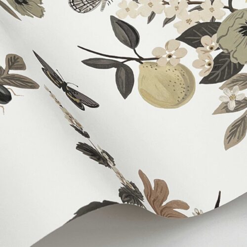 Alternative view of Flower Studies Wallpaper Sample - Linen
