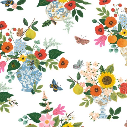 Alternative view of Flower Studies Wallpaper - Bright Multi